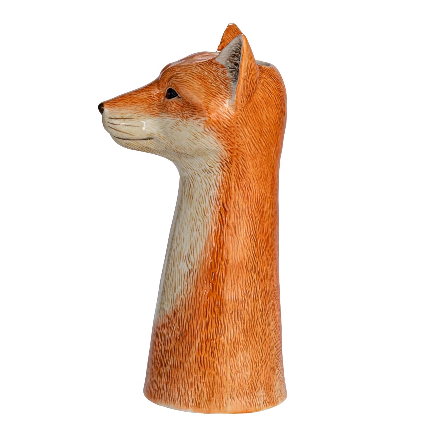 Fox Vase - Handpainted Stoneware