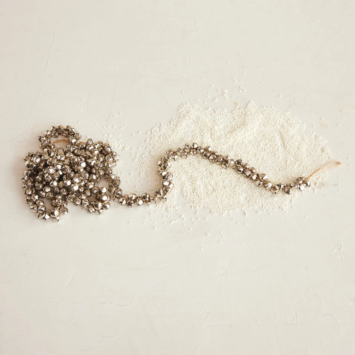 Metal Jingle Bell Garland - Silver Finish