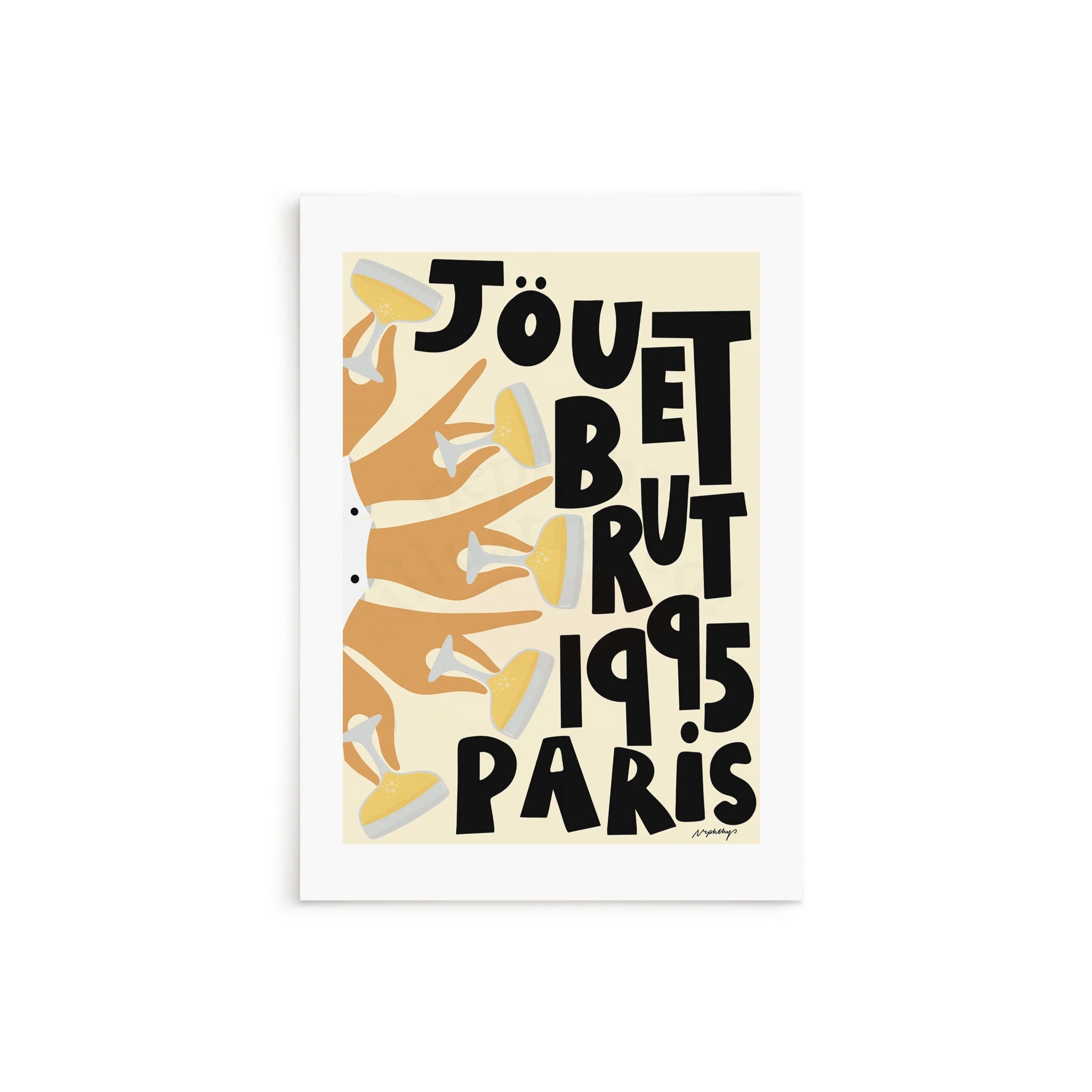 Jouet Brut Paris A4 print - unframed