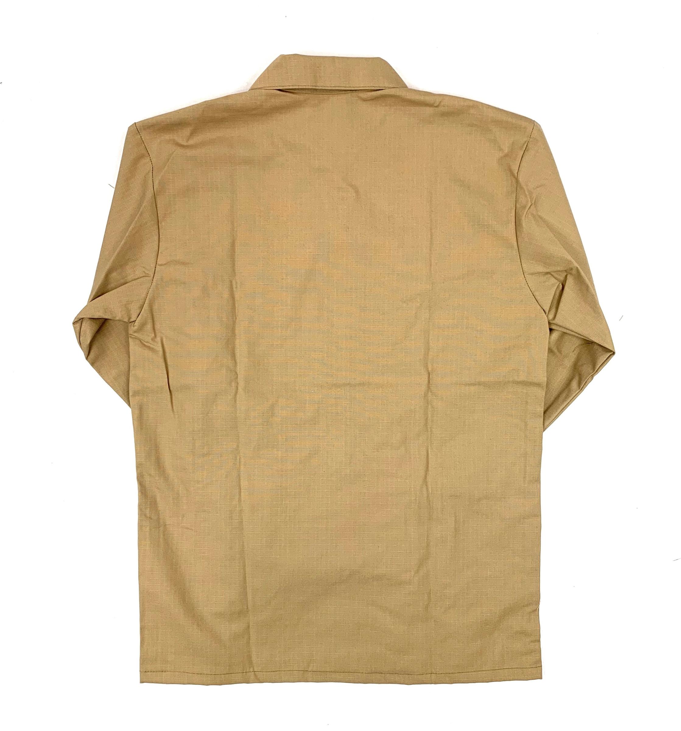 Khaki Rip-Stop 4 Pocket Military Style Jacket