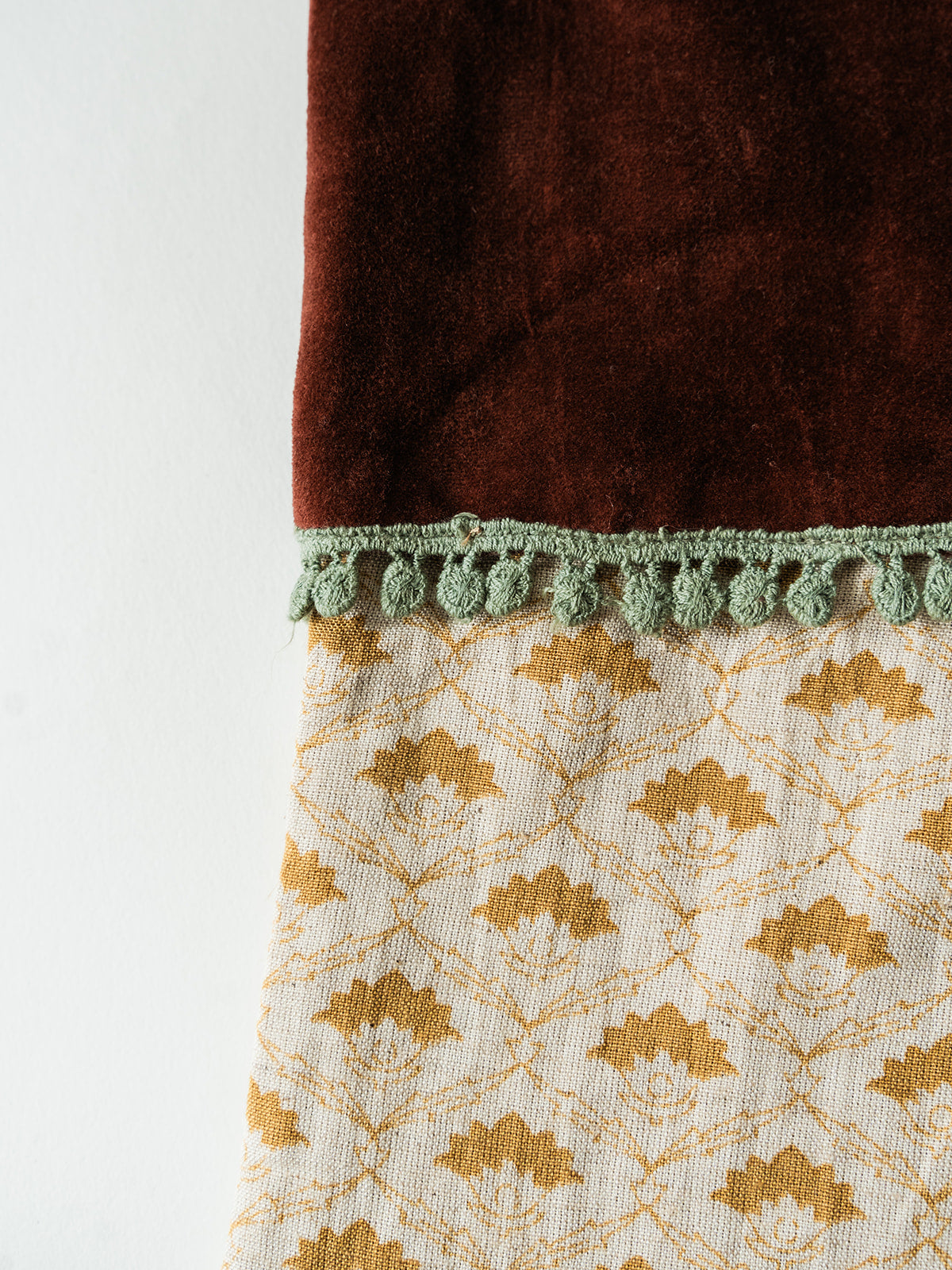 Regal Block Print Stocking