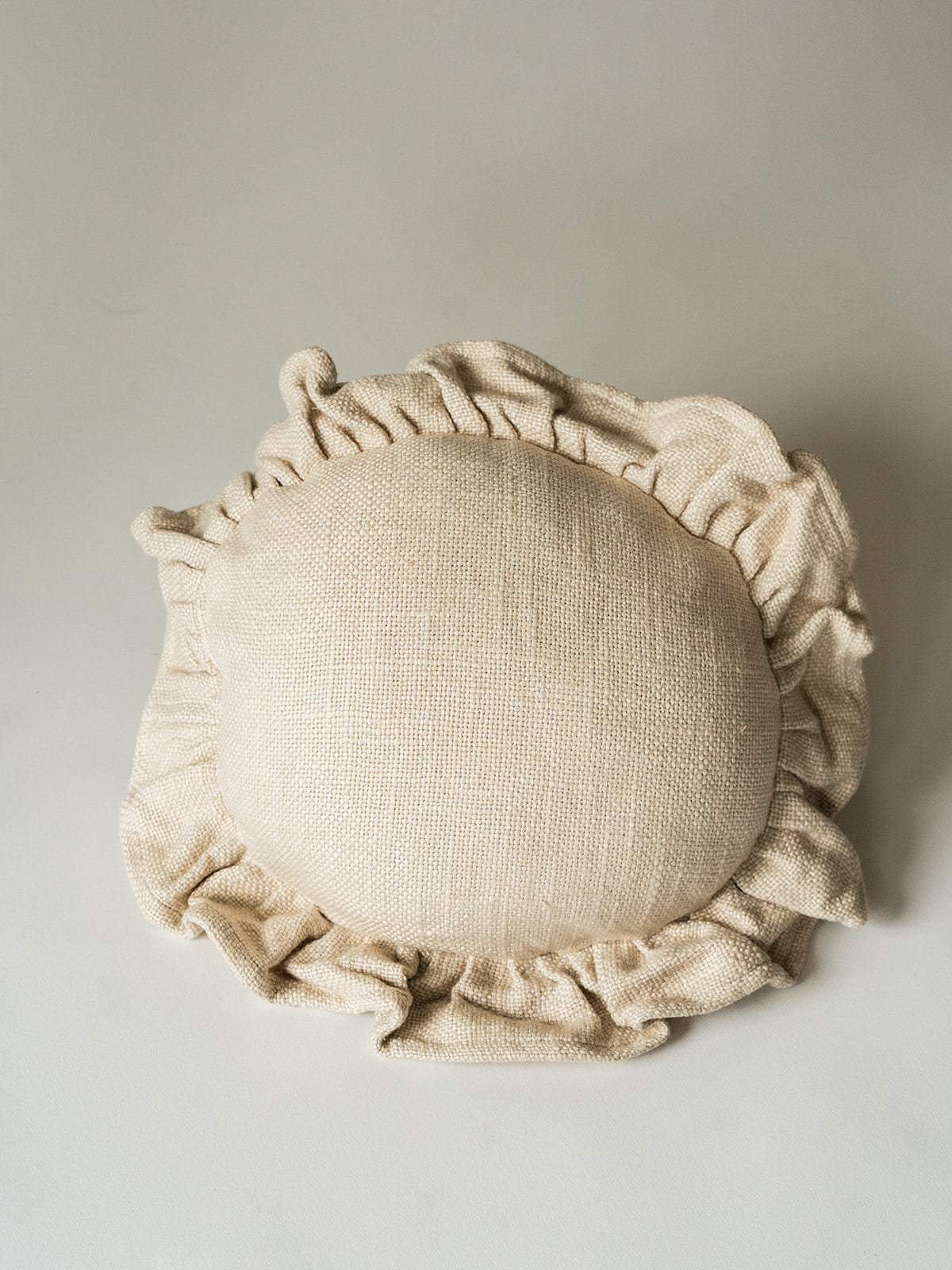 Luxe Linen Ruffle Pillow