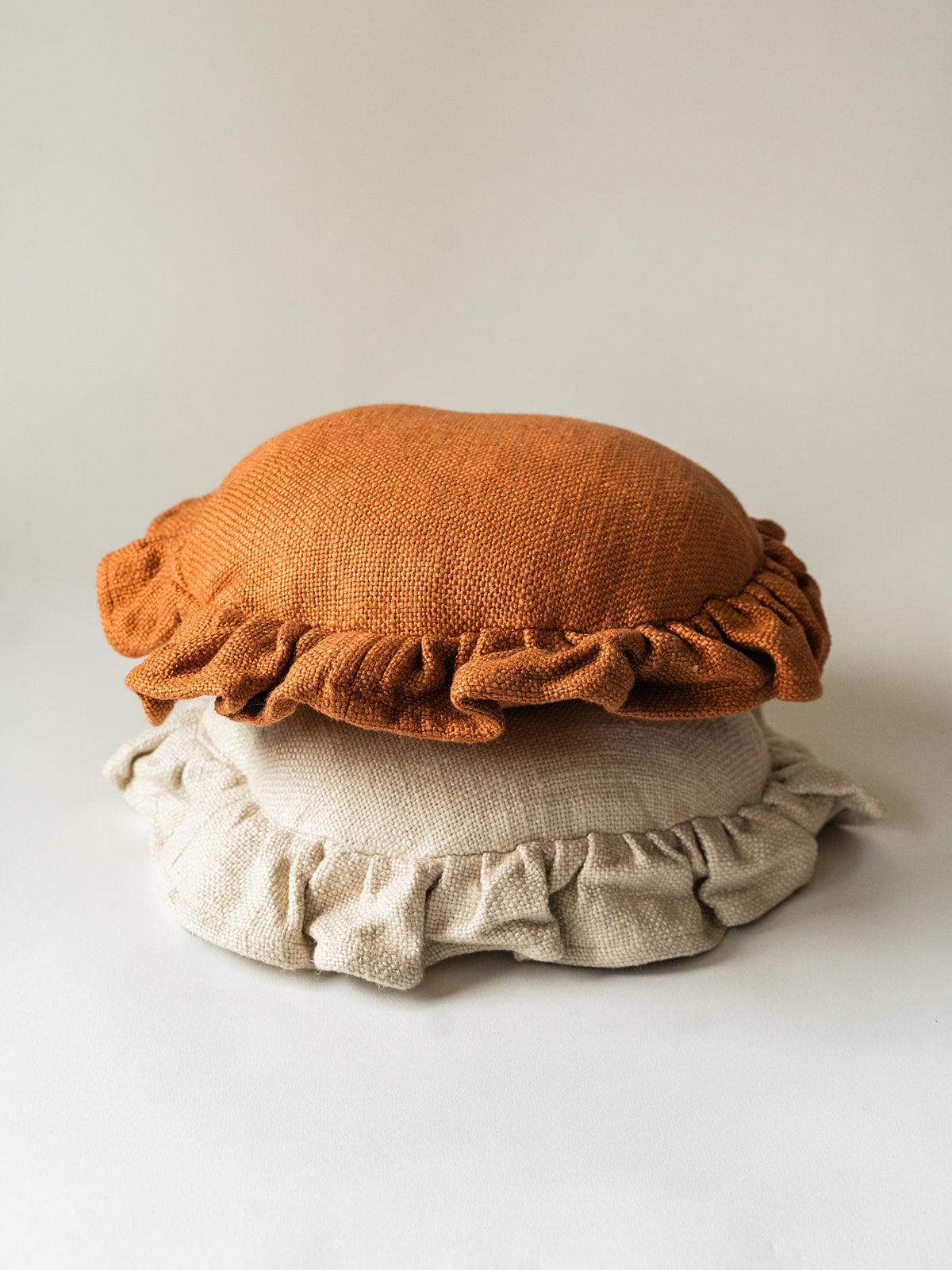 Luxe Linen Ruffle Pillow