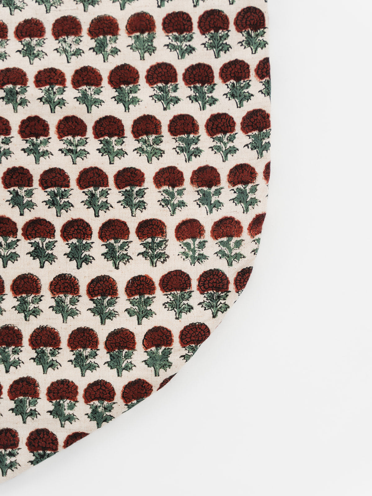 Floral Block Print Stocking