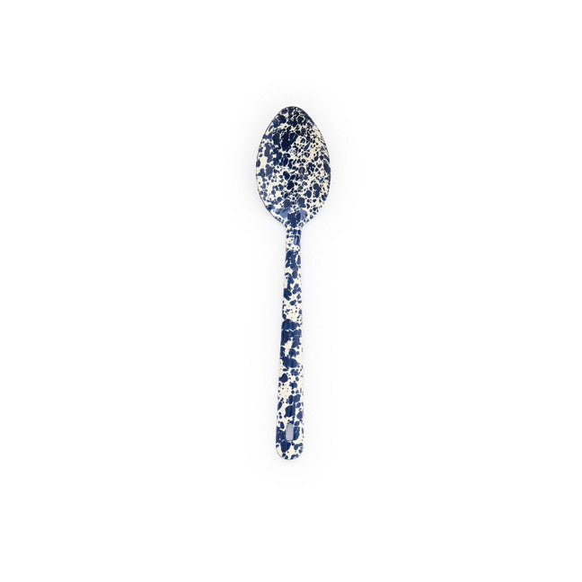 Splatter Large Serving Spoon - navy and cream