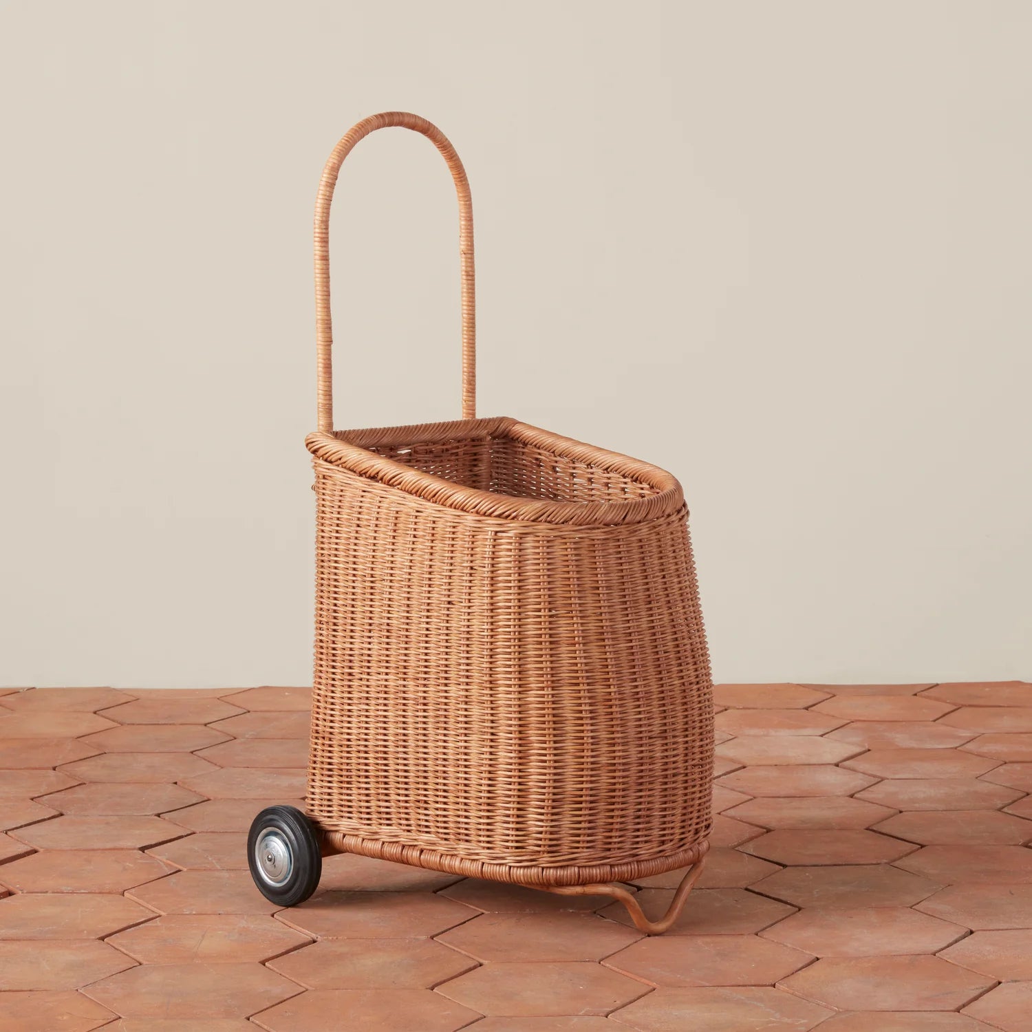 Lulu Wicker Market Cart