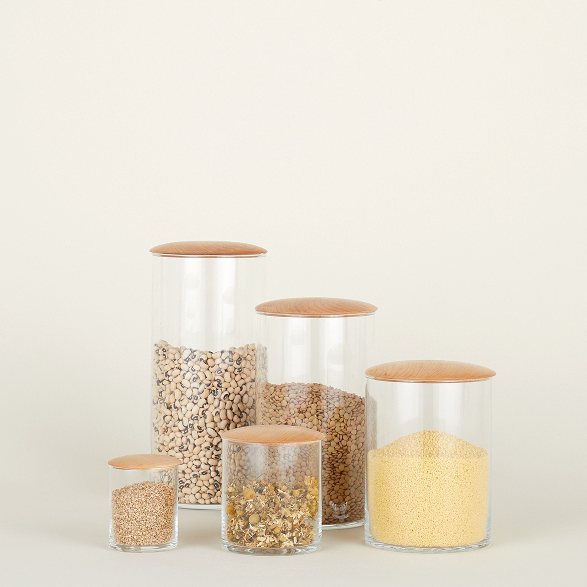 SIMPLE STORAGE CONTAINERS - MAPLE