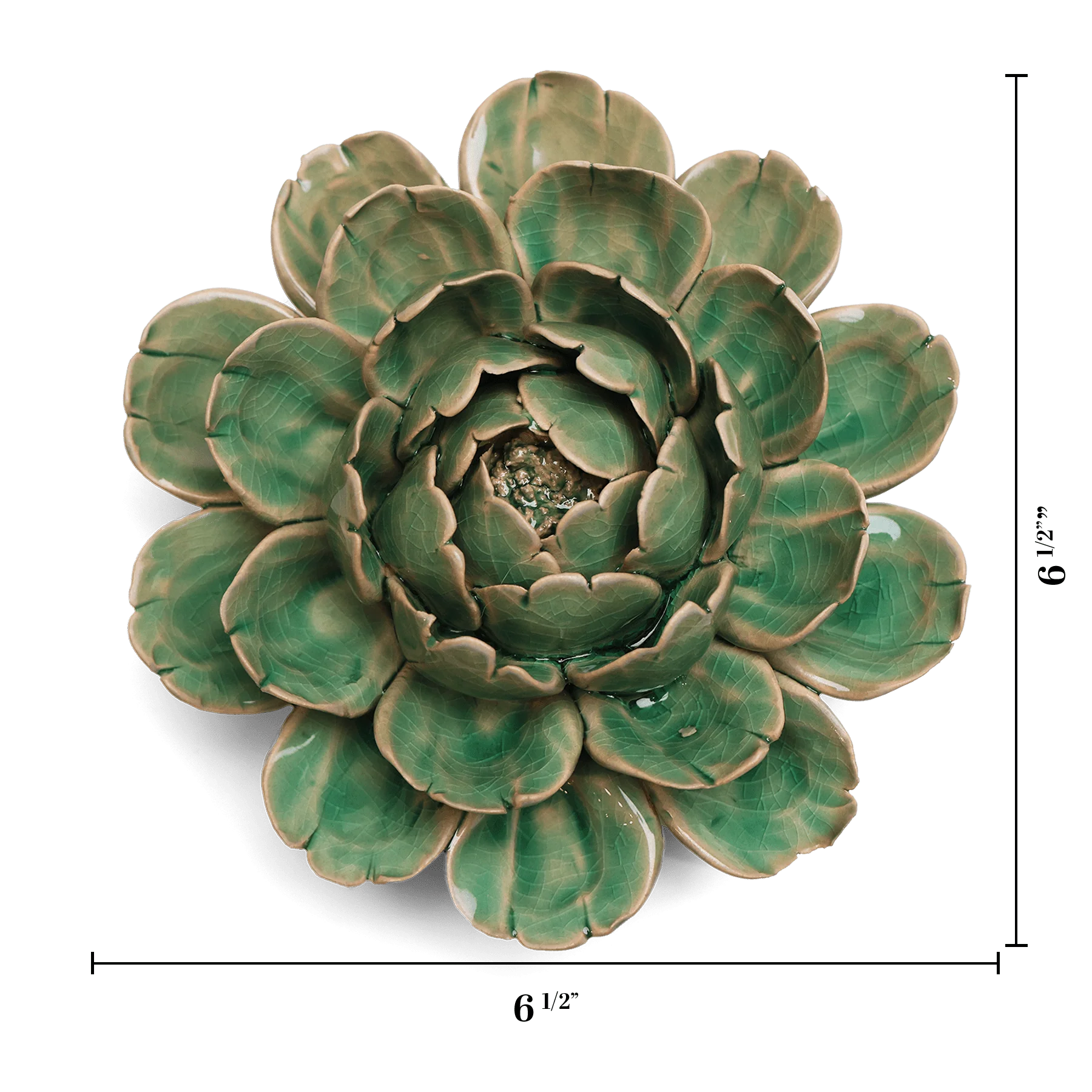 Ceramic Flower Wall Art - Mofo Flower Mint