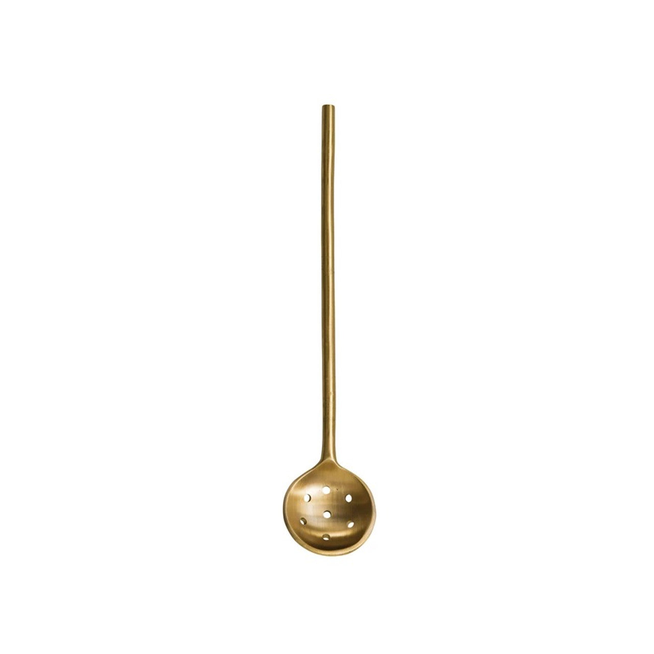 Brass Olive Spoon 8"