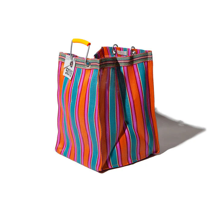 Recycled Plastic Stripe Bag - Rectangle