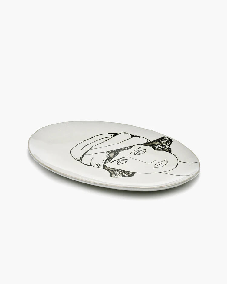 Oval Plate - off white