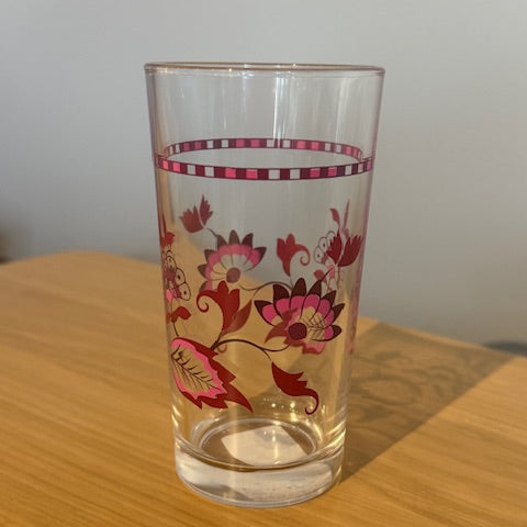 Paisley Pink Wine Glass