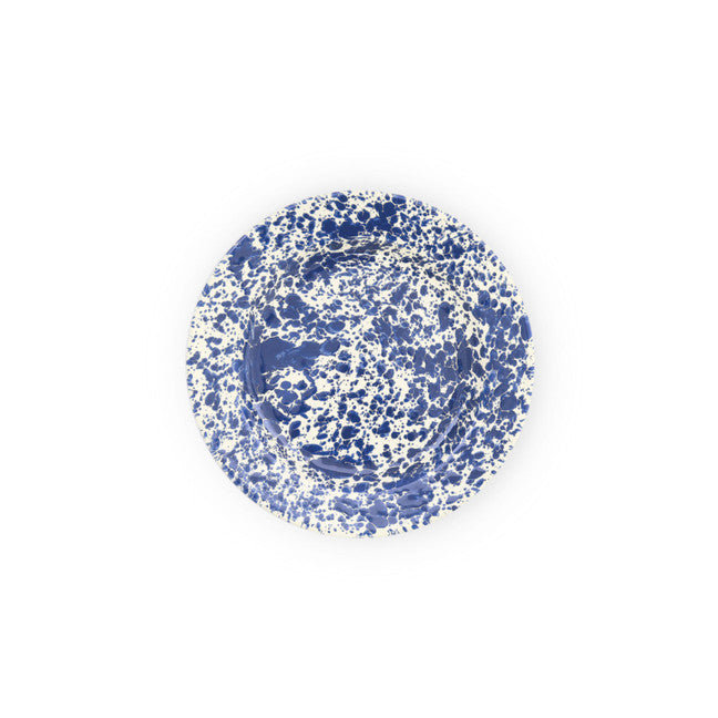 Splatter Salad Plate - navy and cream