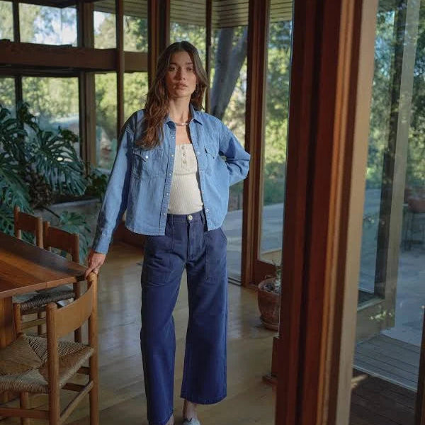 Riley Western Denim Shirt - Women's