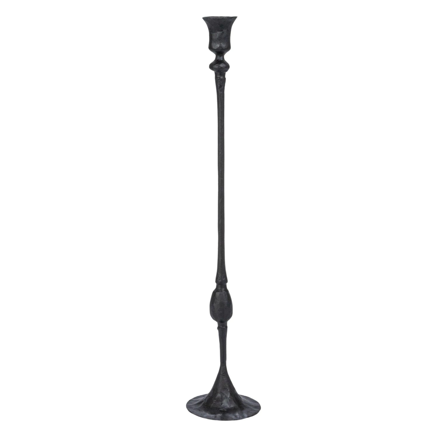 Hand Forged Cast Iron Taper Holder 20" high