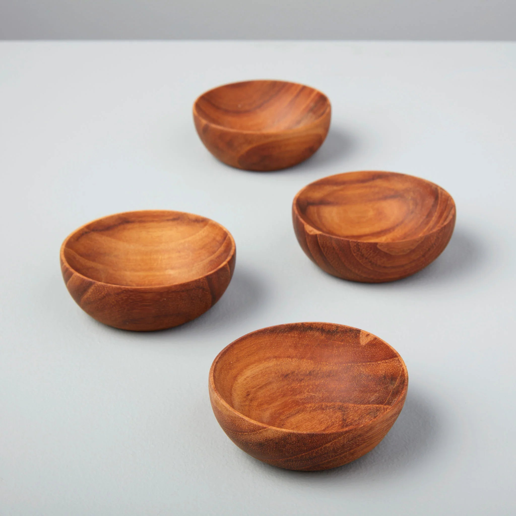 Be Home Teak Round Bowl - Set of 4