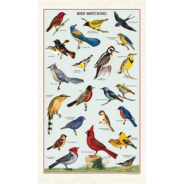 Bird Watching Tea Towel