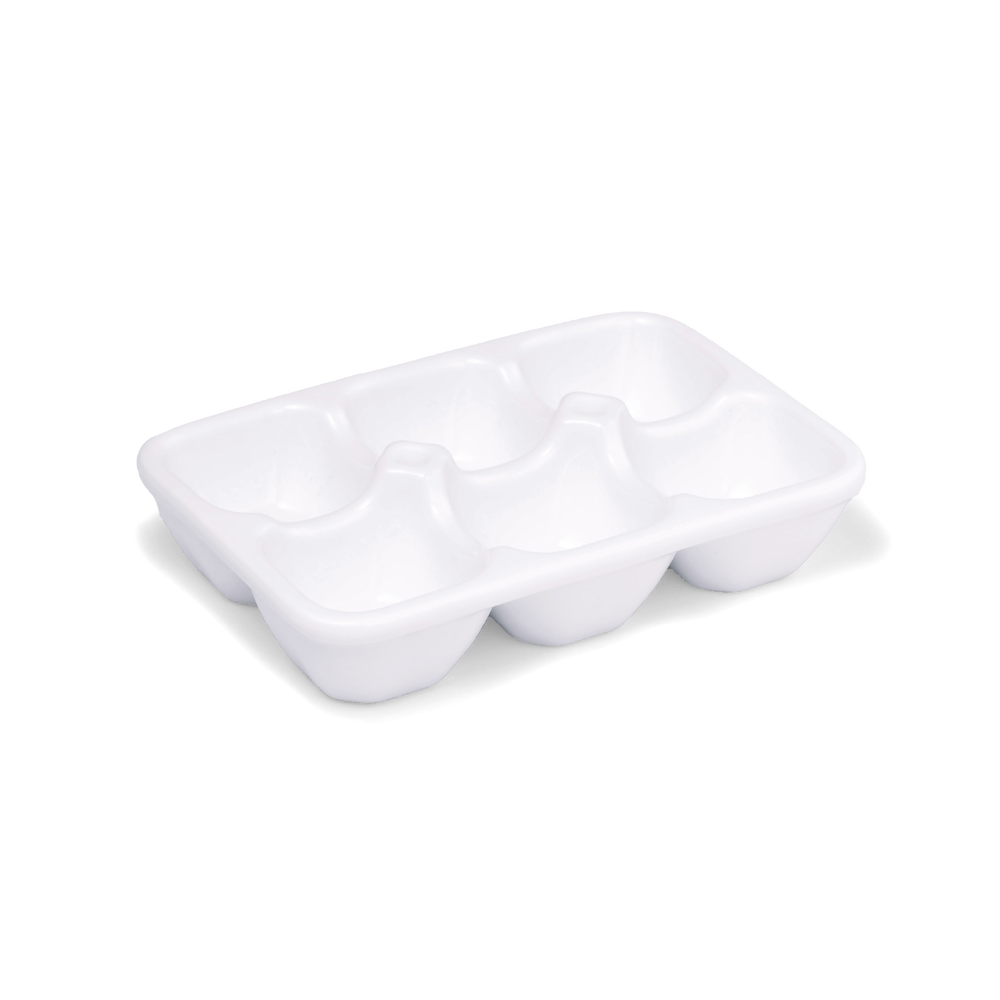 Uovo 6 Egg Crate - Porcelain white