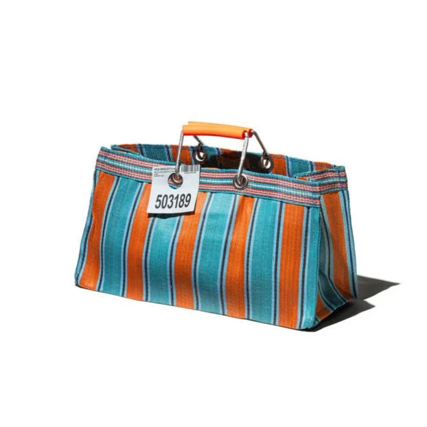 Recycled Plastic Stripe Bag - Wide