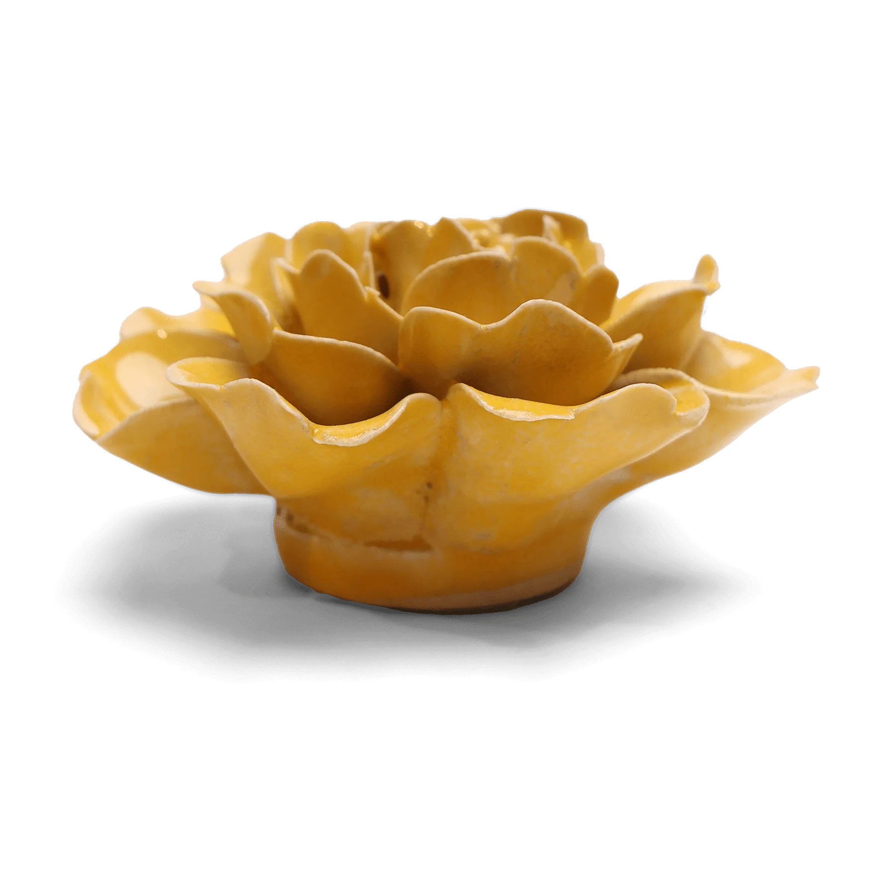 English Garden Ceramic Flower Wall Art - Yellow Rose