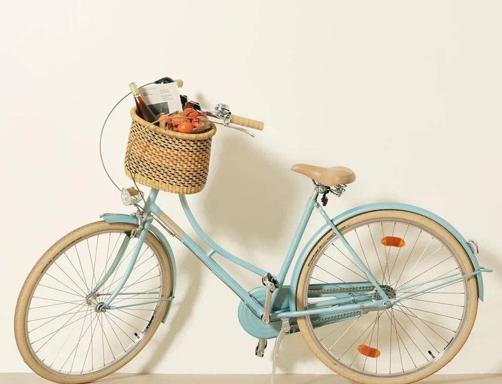 Woven Bicycle Basket - Earth Tone